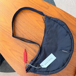 THACKER Black Crescent Shoulder Crossbody Bag